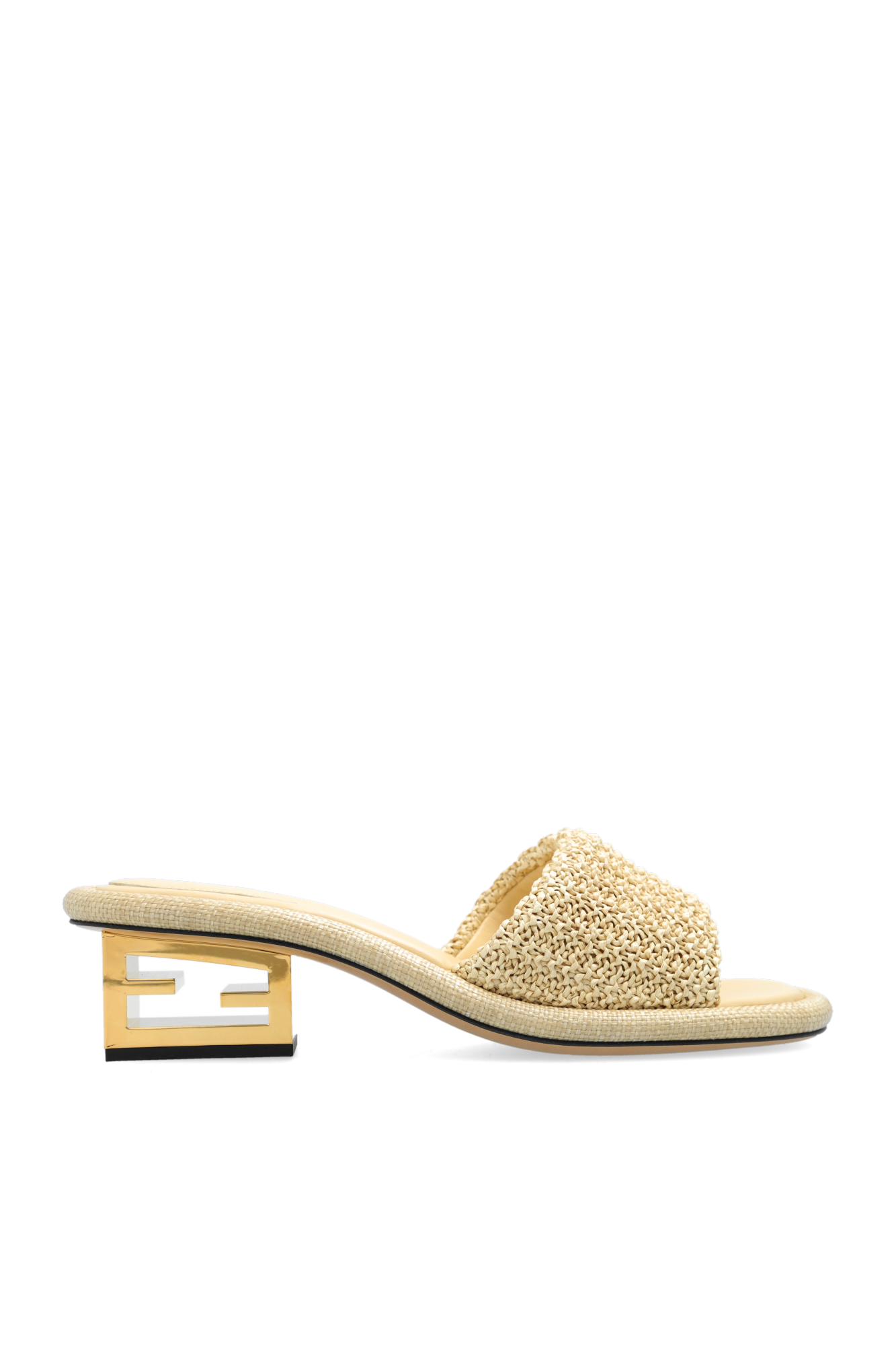 Fendi hot sale logo mules